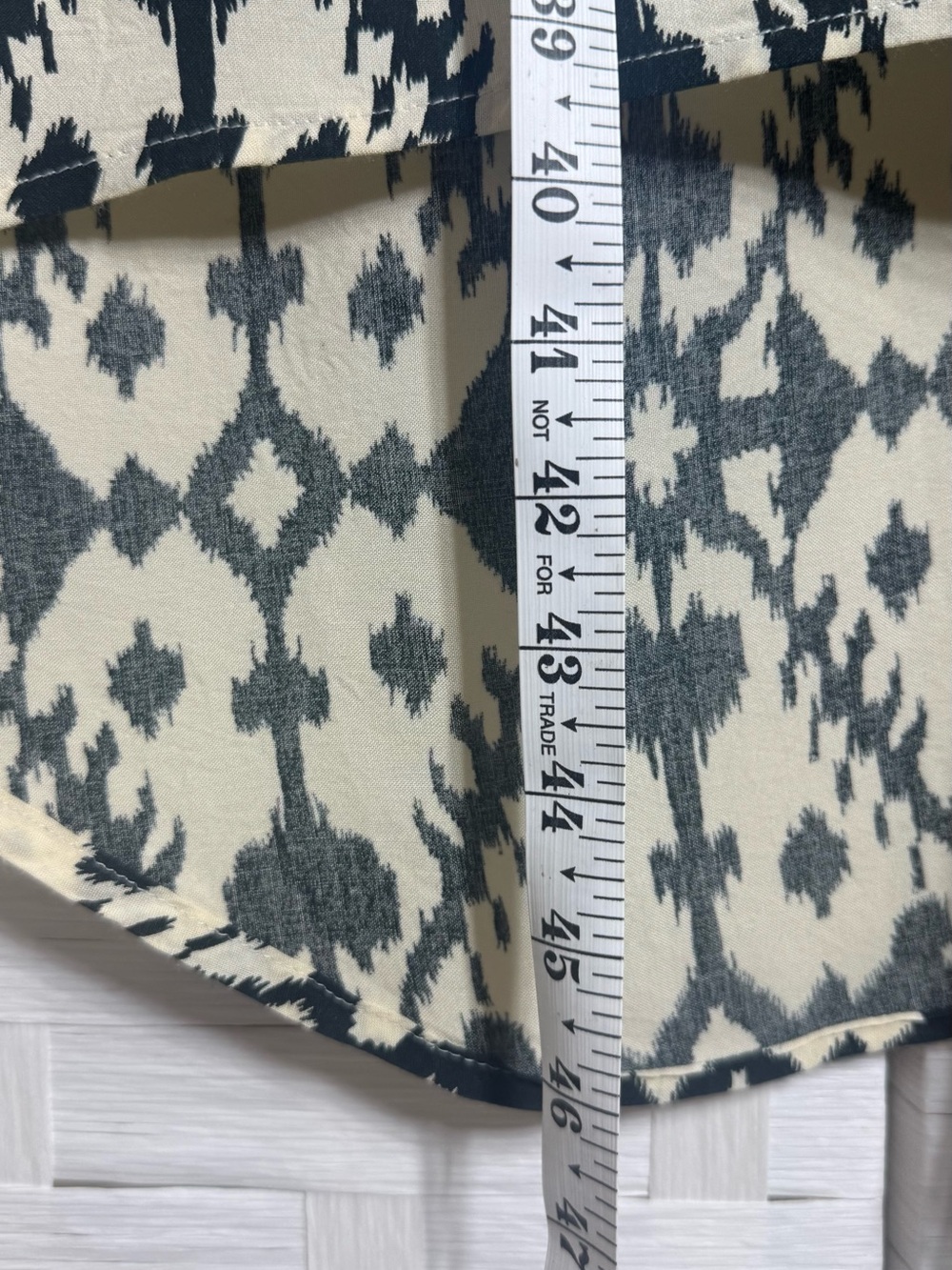 Kavu Jocelyn Ikat Black Ivory Racerback Midi High Low Sleeveless Dress Size Med - Picture 9 of 11